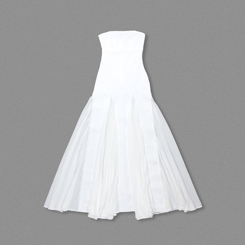 Strapless Sheer Panel Mermaid Gown H6572
