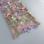 Strapless Sleeveless 3D Flower Embroidery Mesh Party Dress D26023