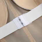 Strapless Sleeveless Colorful Floral Embroidery Mesh Gown D2608