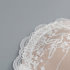 Strapless Sleeveless White Lace Corset Sheer Drape Mini Dress D26017