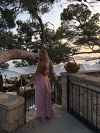 Strapless Starfish Embellished Maxi Dress H6830