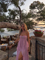 Strapless Starfish Embellished Maxi Dress H6830