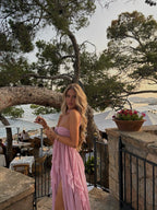 Strapless Starfish Embellished Maxi Dress H6830