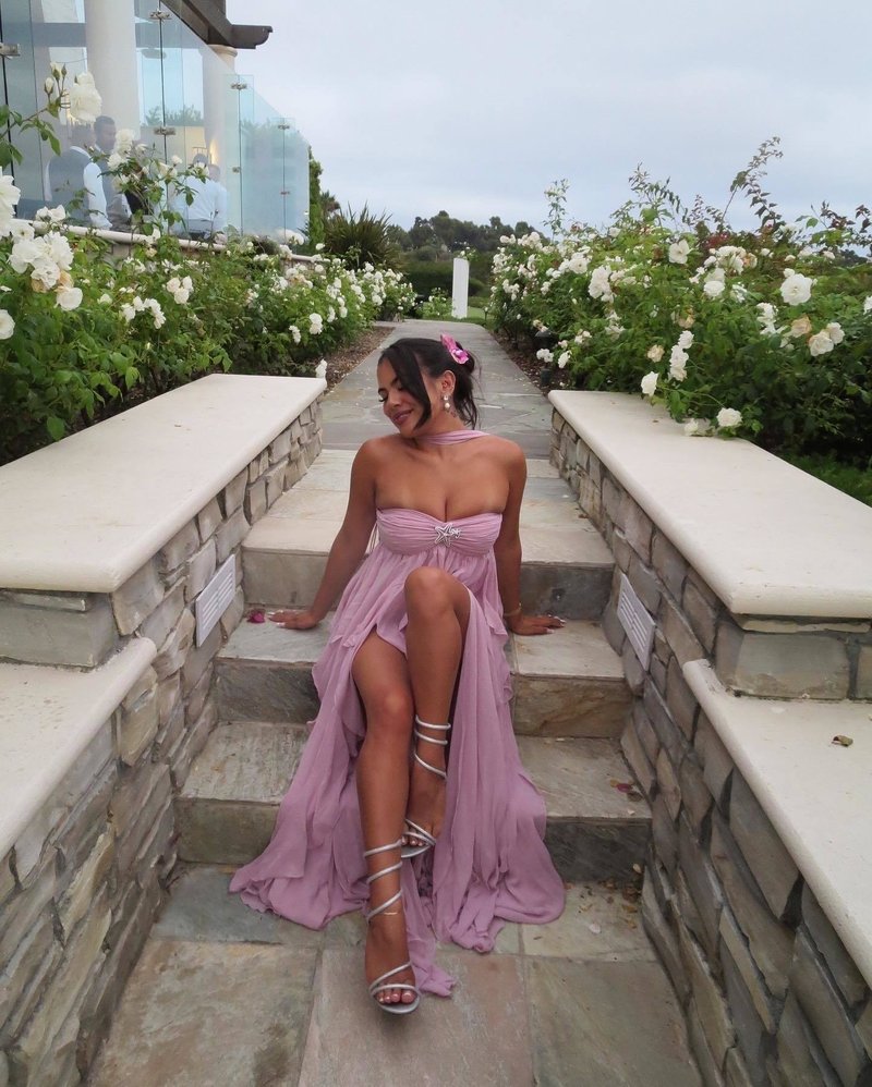 Strapless Starfish Embellished Maxi Dress H6830