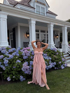 Strapless Starfish Embellished Maxi Dress H6830