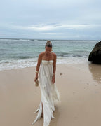 Strapless Starfish Embellished Maxi Dress H6830