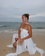 Strapless Starfish Embellished Maxi Dress H6830
