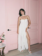 Strapless Starfish Embellished Maxi Dress H6830