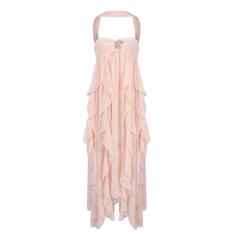 Strapless Starfish Embellished Maxi Dress H6830