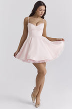Strapless Tulle Hem Mini Dress H6288