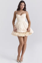 Strapless Tulle Hem Mini Dress H6288