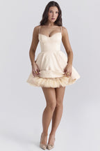 Strapless Tulle Hem Mini Dress H6288