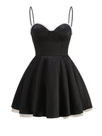 Strapless Tulle Hem Mini Dress H6288