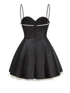 Strapless Tulle Hem Mini Dress H6288