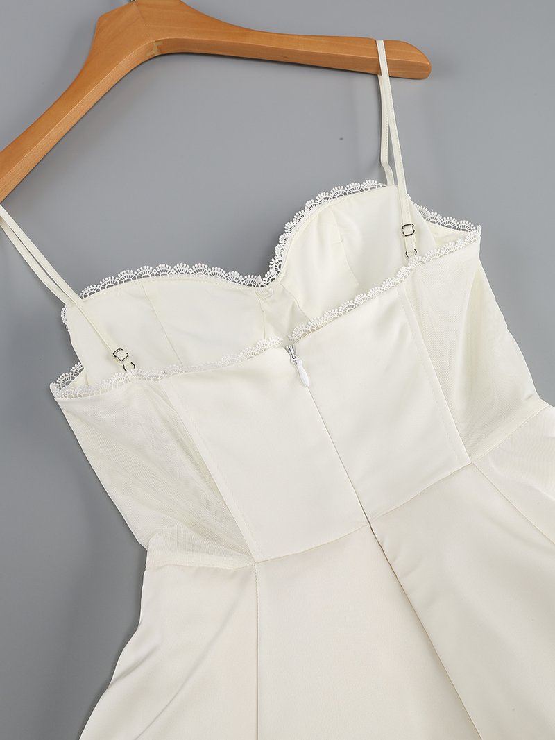 Strapless Tulle Hem Mini Dress H6288