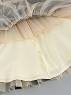 Strapless Tulle Hem Mini Dress H6288