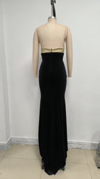 Strapless Two-Tone Mermaid Gown H6712