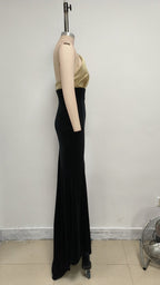 Strapless Two-Tone Mermaid Gown H6712