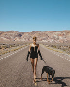 Strapless Velvet Chain Detail Romper H6010