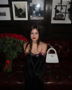 Strapless Velvet Embellished Gown H6177