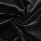 Strapless Velvet Gown with Satin Train H6210