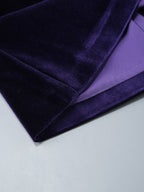 Strapless Velvet Mini Dress with Feather Sleeves H6323