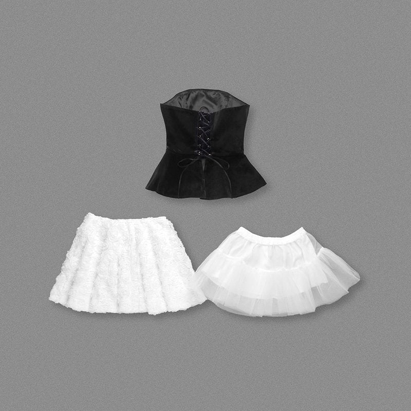 Strapless Velvet Peplum Mini Dress H6856
