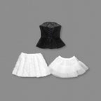 Strapless Velvet Peplum Mini Dress H6856