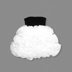 Strapless Velvet Ruffle Mini Dress H6641