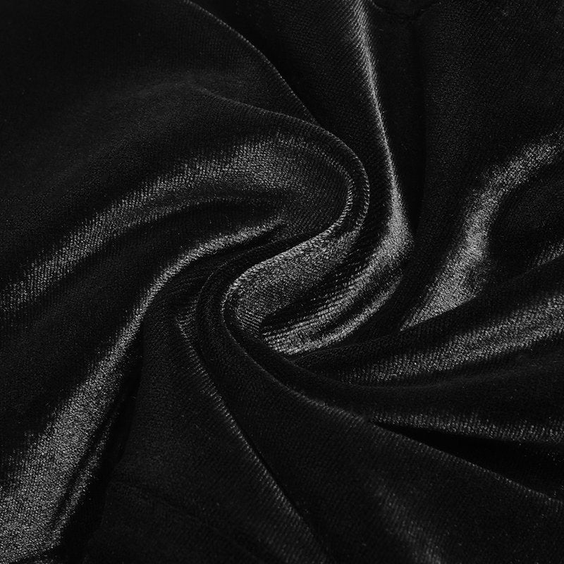 Strapless Velvet Ruffle Mini Dress H6641