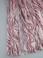 Strapless Zebra Print Asymmetrical Dress H6675