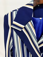 Striped Wide-Leg Suit Set H6501