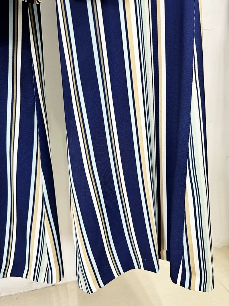Striped Wide-Leg Suit Set H6501