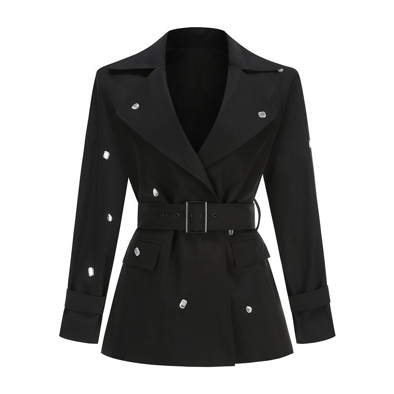 Trench Coat Dress with Belt and Boots H7115
