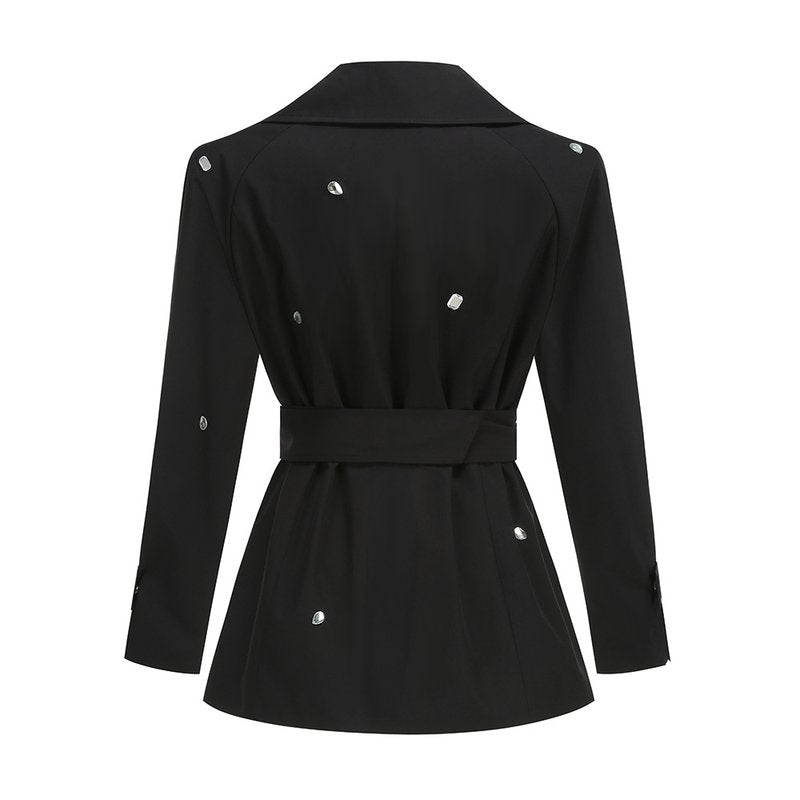 Trench Coat Dress with Belt and Boots H7115