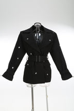 Trench Coat Dress with Belt and Boots H7115