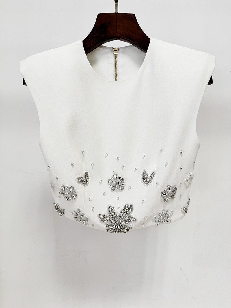 Two-Piece Embellished Mermaid Gown H7043