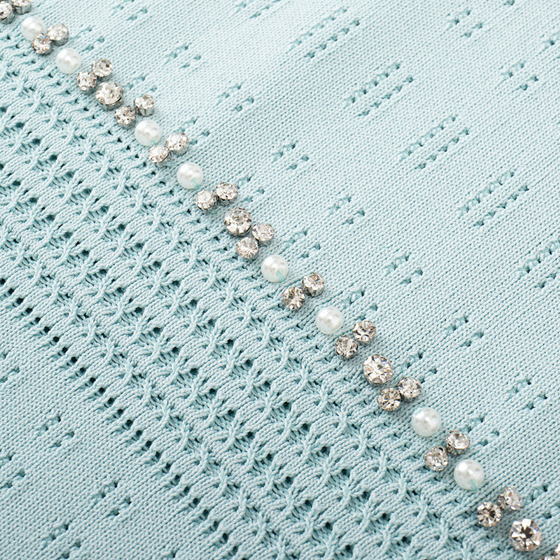 V-Neck Embellished Mermaid Gown H6775