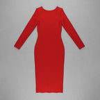 V-Neck Zip Front Bodycon Dress H3172