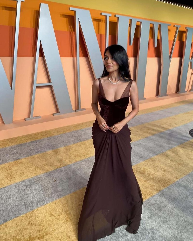Velvet Corset Gown with Draped Skirt H6703