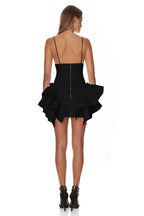 White Corset Ruffle Mini Dress H3188