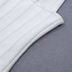 White Corset Ruffle Mini Dress H3188