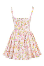 White Corset Strap Mini Dress H6290