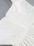 White Corset Strap Mini Dress H6290