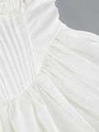 White Corset Strap Mini Dress H6290