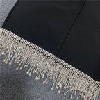White Cutout Fringe Bodycon Dress H4848