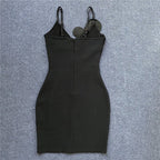 White Embellished Cut-Out Bodycon Dress H5460