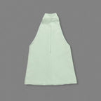 White Halter Neck Keyhole Mini Dress H6879