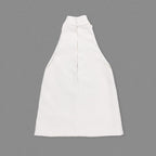 White Halter Neck Keyhole Mini Dress H6879