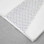 White Mesh Panel Long Sleeve Bodycon Dress H3378